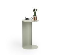 MOBILI FIVER, Table d'appoint en métal Camilla, 32x24,5x55 cm, Beige, FERP, Table Basse de Salon, Made in Italy