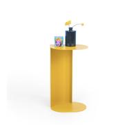 MOBILI FIVER, Table d'appoint en métal Camilla, 32x24,5x55 cm, Jaune Moutarde, FERP, Table Basse de Salon, Made in Italy