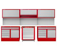 Mobilier d'atelier 3,3 m avec servante d'atelier MW Tools PRACO355W