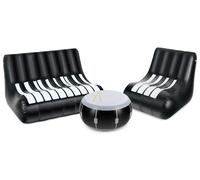 Mobilier de Camping Portatifs Canape Set de Chaise Meubles Fauteuil Gonflables