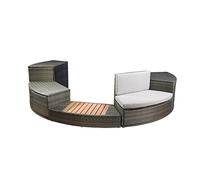 Mobilier Design Spa semi-rigide Octopus Netspa PVC tressé - Diamètre extérieur total mobilier 290cm - Ensemble 5 modules