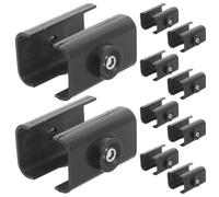 MOBUTOFU 10 Pièces Connecteur de Mât de Parasol Noir en Plastique pour | Compatibilité Supports Courants, Remplacement Modulaire, Installation Rapide