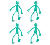 MOBUTOFU 2 Ensembles Attaches pour Plantes Forme Grenouille en PE Vert | Souples et Solides, Ne Se Défont Pas, Flexibles, pour Jardin, Étiquettes, Vignes