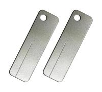 MOBUTOFU 2 Pièces Pierre à Aiguiser D'extérieur, Meule à Aiguiser Diamant Argenté, Portable et Légère, Facile à Utiliser, pour Affûtage de Couteaux et Hameçons