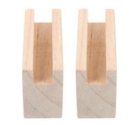 MOBUTOFU 2 Pièces Réhausseur de Meuble en Bois, Bloc de Levage | Outil, Installation Facile, Apporte Stabilité, Adapté aux Tables et Autres Meubles