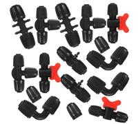 MOBUTOFU 20 Pièces Raccords en T pour Tuyaux PE 16mm Noir en Plastique, Haute Résistance la Pression, Connexion Étanche pour Système D'irrigation Goutte à Goutte de Jardin