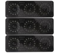 MOBUTOFU 3 Pièces Humidificateur pour Boîte à Cigares Rectangulaire | Cadre Triple Fenêtre, Maintien D'humidité Stable, Recharge Facile, Entretien Simple