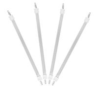 MOBUTOFU 4 Pièces Élément Chauffant Tube de Quartz en Céramique Blanc, Tube de Remplacement pour Chauffage Infrarouge 9 Pouces, Chauffage Rapide et Chaleur Uniforme pour Chambres et