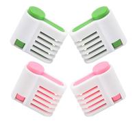 MOBUTOFU 4 Pièces Niveleur à Gâteau en Plastique Pp, Guide de Coupe Précis | Contrôle D’épaisseur Uniforme, Outil Auxiliaire de Stratification, Projets de Boulangerie, Usage en Studio