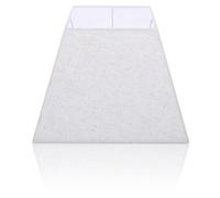 MOBUTOFU Abat-jour Carré en Tissu Lin Beige pour Lampe sur Pied E27, Installation Simple, sans Éblouissement, pour Lampes de Bureau et Lampadaires