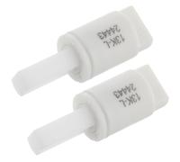 MOBUTOFU Amortisseur de Siège de Toilette Conception à Fermeture Douce Tampon Amortisseur en Plastique Blanc Lot de 2 Pièces pour Fermeture Silencieuse et Confortable