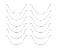 MOBUTOFU Bande de Soutien pour Masque Bouche en Pp Blanc, Forme en U, Très Léger, Réutilisable, 12 Pièces, Support Respiratoire Intérieur pour Masque Visage