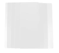 MOBUTOFU Bloc-Notes A4 Transparent en Plastique PP, Lot de 5 réutilisables pour Bureau et Prise de Notes Scolaires, sous-Mains avec Surface antidérapante et Lisse