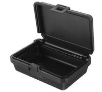MOBUTOFU Boîte à Outils Rigide Noire pour Voiture, Petite Mallette Étanche Portable en Plastique, Coffret de Rangement pour Accessoires de Quincaillerie, Adaptée aux Activités Outdoor