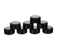 MOBUTOFU Boîte Vide pour Fard à Paupières Monochrome 8pcs en Abs Noire Compacte pour Rangement et Organisation de Maquillage à Domicile Voyage