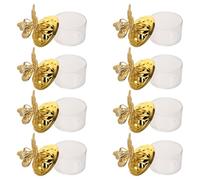MOBUTOFU Boîtes à Dragées de Mariage en Plastique Doré, Lot de 12, Design Élégant en Forme D'insecte et Rond, pour Présenter des Bonbons Lors D'événements