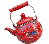 MOBUTOFU Bouilloire en Émail Épais 2,2l pour Eau Bouillante Filtre, Compatible Induction, pour Pique-niques et Voyage, Versement Fluide et Poids Léger Plusieurs styles