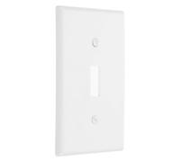 MOBUTOFU Cache-interrupteur Blanc en PC Bords Arrondis Lisses, Installation Facile pour Plaques Murales Résidentielles et Industrielles, Design Moderne et Élégant