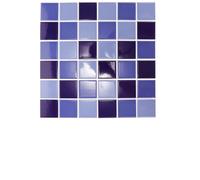 MOBUTOFU Carrelage Piscine Mosaïque Céramique Bleu 36 Pièces Sans Joint pour Baignoire et Réparation de Sol Extérieur