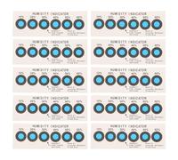 MOBUTOFU Cartes Indicateur Humidité Affichage Précis de L'humidité pour Laboratoires à Changement de Couleur Activé par Eau en Papier Absorbant Lot de 20 Pièces et Divers Environnements