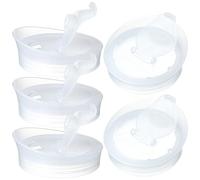 MOBUTOFU Couvercle de rechange pour pichet à eau, Couvercle de pichet pratique en plastique blanc, Lot de 5 pièces, bouchon à vis, facile à nettoyer, pour pichets d'eau et Réutilisable