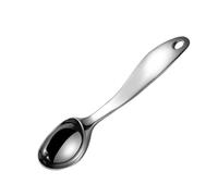 MOBUTOFU Cuillère à Glace Professionnelle en Alliage de Zinc Argenté pour Fête Estivale, Poignée Confortable et Boule de Crème Glacée pour Melon Balls et Sorbet à Domicile