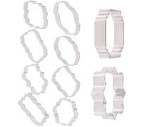 MOBUTOFU Emporte-pièces Robuste et Facile à Utiliser pour Biscuits Lot de 10 en Acier Inoxydable Formes Délicates et Découpes Intérieures Pâtisserie DIY