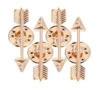 MOBUTOFU en Alliage de Zinc Épingle à Livre Décorative Lot de 4 Épingle Vintage Accessoire Mode Polyvalent et Badge pour Vêtements, Jupes et Paquet pour Femmes