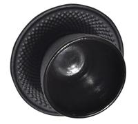 MOBUTOFU Ensemble Tasse à Thé en Fonte Noire Soucoupe en Fer, Facile à Nettoyer, Multi-usage, pour Maison de Thé ou Restaurant, 1 Set Complet