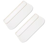 MOBUTOFU Étagère Murale Design Simple et Fonctionnel Pliable en Plastique Blanc 2pcs Cadre Épaissi pour Salle de Bain et Balcon