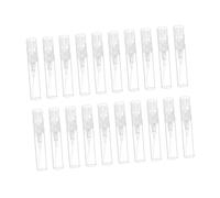 MOBUTOFU Flacon Vaporisateur Parfum 2Ml Lot de 20 Blanc Rechargeable Mini pour Voyage, Stockage D’Huiles Essentielles et Produits Cosmétiques