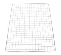 MOBUTOFU Grille Métallique Rectangulaire en Acier Inoxydable 30x20cm, Résistante à Haute Température, Portable pour Barbecue Extérieur Cuisine en Plein Air
