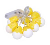 MOBUTOFU Guirlande Lumineuse Coquille D'œuf, Guirlande Lumineuse de Fête, Plastique, 10 LED, Réutilisable, Décorative, pour Pâques, Fenêtre et Rebord de Fenêtre Style Plusieurs Styles