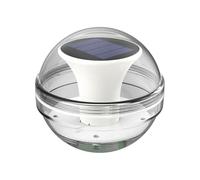 MOBUTOFU Lampe Solaire Flottante pour Piscine Ip65 Plastique Blanc | Piscine et Bassin, Usage Extérieur au Jardin, Étanche, Flottante, Lumière D’urgence, Décorative