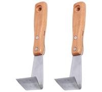 MOBUTOFU Lot de 2 Écorceurs de Bois Ergonomiques en Bois et Acier, Outil pour Gratter Arbres Fruitiers Bords Lisses et Design Confortable pour Jardinage