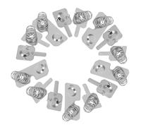 MOBUTOFU Lot de 5 Ressorts de Batterie AA en Acier Inoxydable Nickelé pour Compteurs de Gaz et Débitmètres, Conversion Positive à Négative Contacts Stables et Ensemble Complet