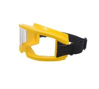 MOBUTOFU Lunettes de Sécurité Anti-buée PC Jaunes pour Bois et Tonte | Protection Poussière et Débris, Résistance au Feu, Usage Atelier et Extérieur, Confort Visuel