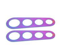 MOBUTOFU Mesureur à Spaghetti Résistant la Corrosion en Acier Inoxydable 403 4 Trous pour Contrôle Précis des Portions, Lot de 2, Outil Polyvalent Cuisine Moderne