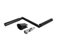 MOBUTOFU Poignée de Volet Roulant Manuel en Aluminium Noir, Accessoire Pratique et Solide pour Fenêtres à Auvent, pour Décoration Intérieure Moderne