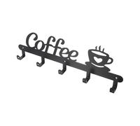 MOBUTOFU Porte-tasse Design Simple et Créatif Suspendu en Acier Carbone Noir, Crochet Métallique Pratique pour Mugs et Tasses à Café pour Maison et Hôtel