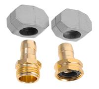 MOBUTOFU Raccord Rapide pour Tuyau D'arrosage Jardin, Kit de Réparation Réutilisable en Alliage D'aluminium avec Connecteurs Mâle et Femelle pour Applications Extérieures