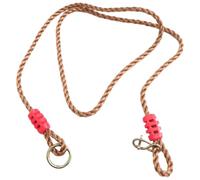 MOBUTOFU Sangles Suspendre Réglables Corde Résistante Khaki Anneaux pour Balançoire Extérieure en PP Couleur Aléatoire et Hamac pour Camping et Usage en Plein Air
