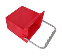 MOBUTOFU Seau Forme Rectangulaire Rouge Utilitaire en Plastique Grosse Capacité avec Graduation pour Nettoyage et Poubelle Voiture
