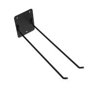 MOBUTOFU Support Porte Balais Mural Robuste pour Outils de Jardinage en Fer Noir Mural Installation Facile pour Jardin et Intérieur