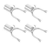MOBUTOFU Support pour Arbre fruitier 4 pièces en Alliage d'aluminium, Dispositif de Support Fixe pour Arbre, vignobles et Jardins décoratifs, prévention Pression Neige, 0.9