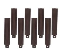 MOBUTOFU Supports Modulaires Marron pour Jardinières en Plastique, 8 Pièces, Installation Facile Surface Antidérapante, pour Projets de Jardinage en Balcon