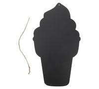 MOBUTOFU Tableau Noir Mural en Bois de Glace 20x35 Cm, Tableau à Craie Décoratif pour Café et Restaurant, Panneau Message Léger pour Signalétique et Décoration Intérieure