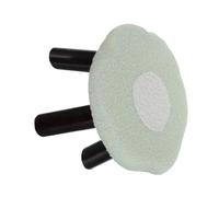 MOBUTOFU Tabouret Fleur Vert avec Pieds Bois, Repose-Pieds Canapé, Léger | Peluche et Coton Pp, Surface Facile à Nettoyer, Usage la Cuisine et Salle de Bain, Style Mignon Moderne