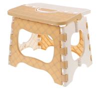 MOBUTOFU Tabouret Pliant en Plastique Khaki pour Garçon et Filles, Marchepied Portable Pliable, Cuisine et Camping, Léger et Pratique