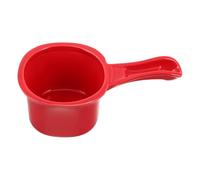 MOBUTOFU Tasse à Café Vintage en Porcelaine Rouge, Forme Louche | Céramique Lisse, Intérieur Résistant aux Taches, pour Cappuccino, Céréales, Petit Déjeuner, Goûter